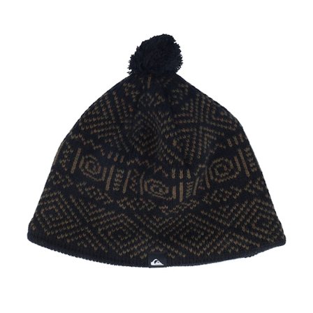 Quiksilver - Light Up Beanie True Black Pom Pom Black Beanie - @ Hatstore