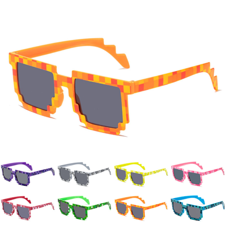 8st Solglasögon Miner Party Minecraft Glasögon Party Favors