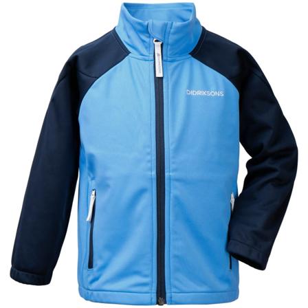 Didriksons Vinden Kids Jacket 2 Children soft shell jackets Blue 110