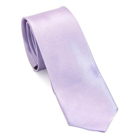 Smal / smal enfärgad slips - Olika färger Lavendel