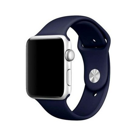 Mercury Silicon Apple Watch-armband 42/44/45 mm blå/marinblå
