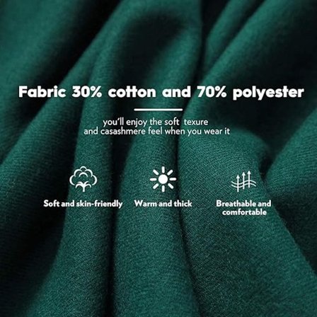 Varmt vinter skjerf for kvinner, stort 108cm, mykt, ensfarget, moteriktig med bryllupspledd kompatibel for festutflukter