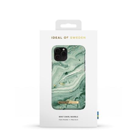 Printed Case iPhone 11P/XS/X Mint Swirl Marble
