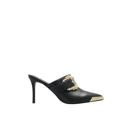 Versace Jeans Couture Heeled leather mules Sort, Dame, Størrelse: 36 EU