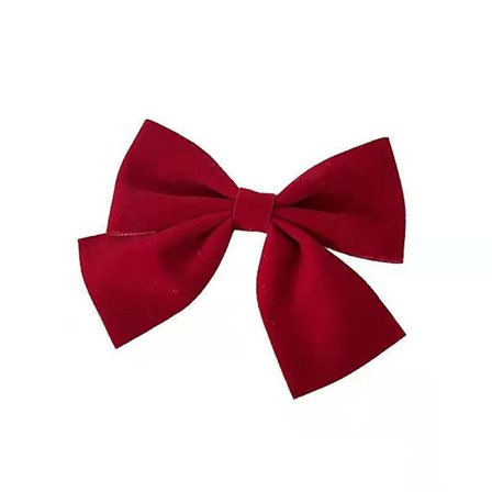 Rød stor sløjfe hårspænde, fløjl hårtilbehør