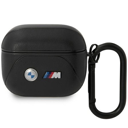 BMW BMA322PVTK AirPods 3 gen cover sort/sort Læder Curved Line