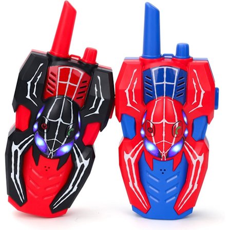 Spider Walkie Talkies legetøj til børn i alderen 3 4 5 år, udendørs legetøjsgaver til 5-6-7-8 årige drenge, fødselsdagsgaver til børn i alderen 3-6-9 