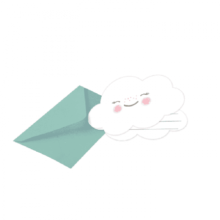 Inbjudningskort Regnbåge & Moln 8-pack - Partyninja.se