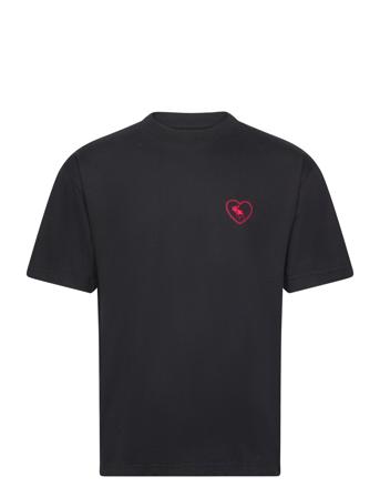 Anf Mens Knits T-shirts Short-sleeved Svart Abercrombie & Fitch*Betinget Tilbud