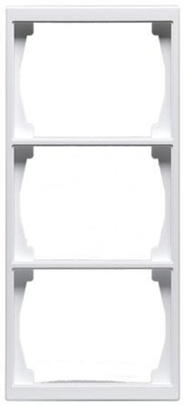 ABB Impressivo Dekkramme 2-veis, hvit 3 rom, Strømbrytere & vegguttak