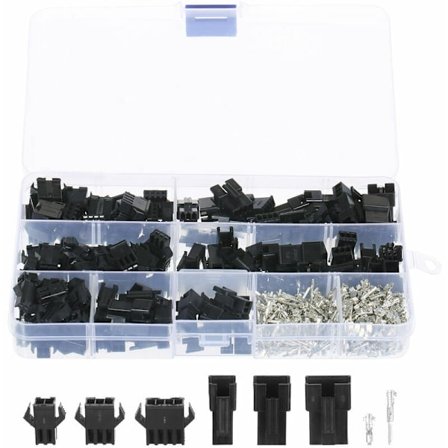 480 stk. Jst Sm 2,54 mm Pitch 2 Pin 3 Pin 4 Pin stikforbindelseshus Assorteret sæt Hun- og han-Dupont-stik