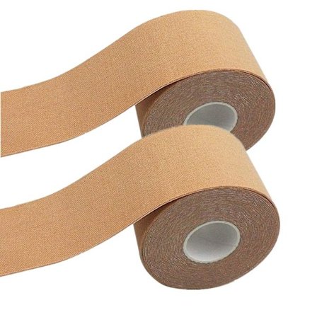Kinesiology Tape, Boob Tape, 2x5m Roll Of Elastic Muscle Support Tape For Exercise, Sports & Injury Recovery & A-e Cup Ruikalucky