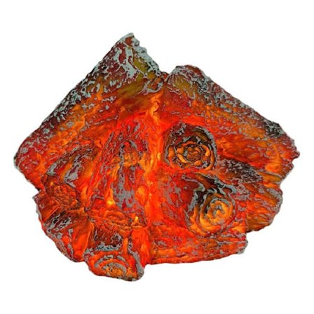 Konstgjord LED-spislampa - Realistisk glödande låglös spis