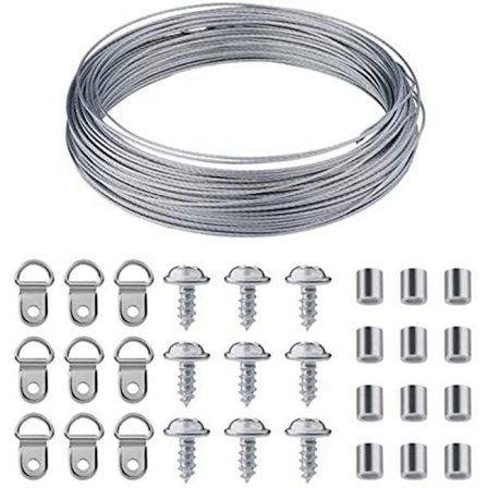 304 ruostumattomasta teräksestä valmistettu pyykkinarun nostoköysisetti