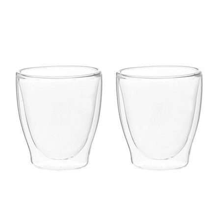 Dubbelväggade kaffeglas i borosilikatglas, 20 cl, 2-pack