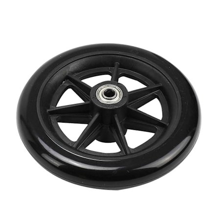 6/8-tommers Fronthjul i Støpejern Glatt Solid Dekk Hjul Rullestol Reservedeler G5AB