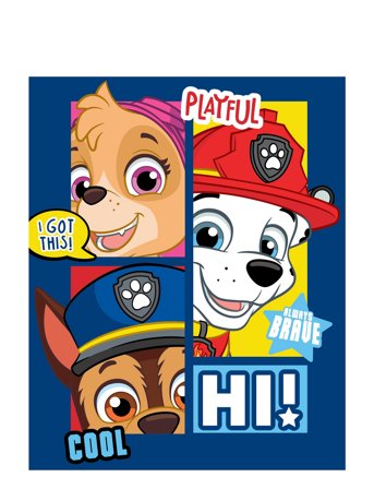 BrandMac Fleece Plaid Paw Patrol Pp 1003 C - Multi/patterned - 100X140CM