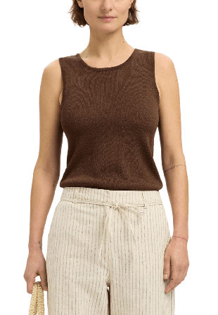 Selected Femme Stickad topp Blusar Dam Brun L