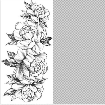 Paket med 6 ark tillfälliga tatueringar 2