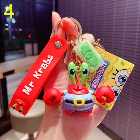 Svampebob nøgleringe taske vedhæng