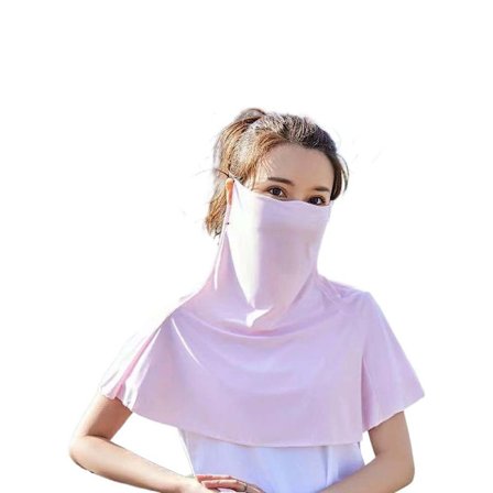 lce Silk Bandana Cool Face Scarf ROSA