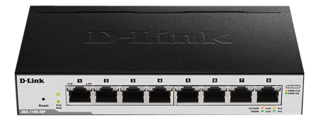 D-LINK DGS 1100-08PV2 - switch - 8 porter - smart