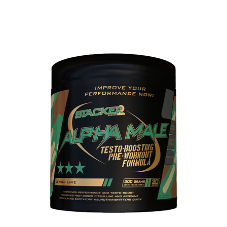 STACKER2 Europe Alpha Male, 300 g, Testo Boosting Pre-Workout