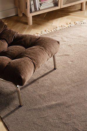 Jotex - Bomullsteppe Bomull/Bomull Brun TONE - Kjøp Bomulls- & filleryer hos Jotex