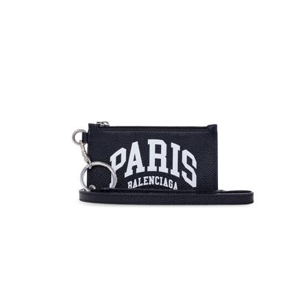 Balenciaga Strapped Card Case , Zwart , Heren , Maat: ONE Size Portefeuilles