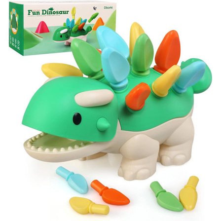 Toys for Kids 1 2 3 Years Old, Montessori Toys, Dinosaur Toys, Educational Games for Learning Math and Color Sorting