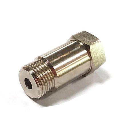 Bilmodifiering Ny O2 Syresensoradapter stål Vinklad Förlängningskontakt M18x1.5 Adapter CEL Fix