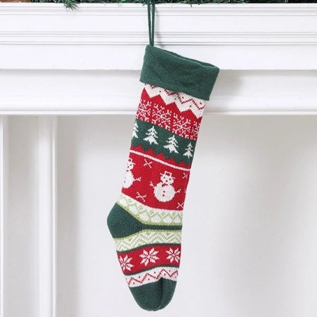 Stickade julstrumpor julklappspåsar 3 3 3