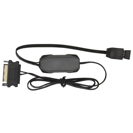 5V 3Pin ARGB Kontroller Flere Lysmoduser Manuell RGB Viftekontroller SATA Strøm Lyslist