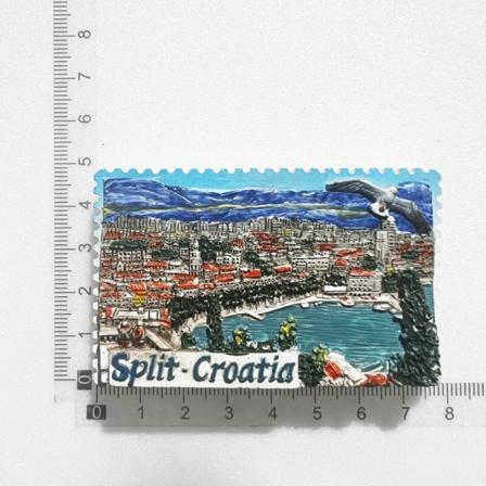 Kroatien Kylskåpsmagnet Kroatie Turistsouvenirer Medelhavet Malta Polen Magnetiska Kylskåpsdekaler Kroatien Karta Heminredning