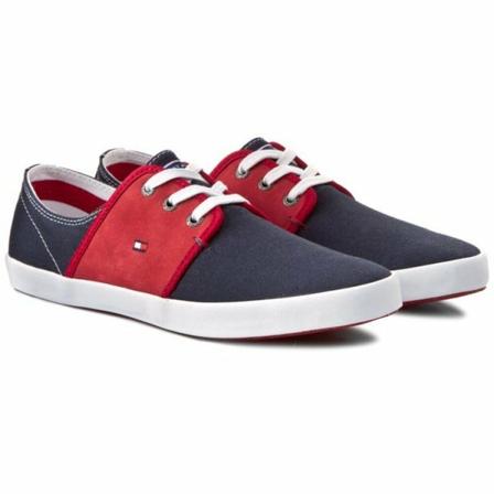 Tommy Hilfiger Fm56819315-611 41 blå, Herr Sneakers, Herr, Storlek: 43 EU