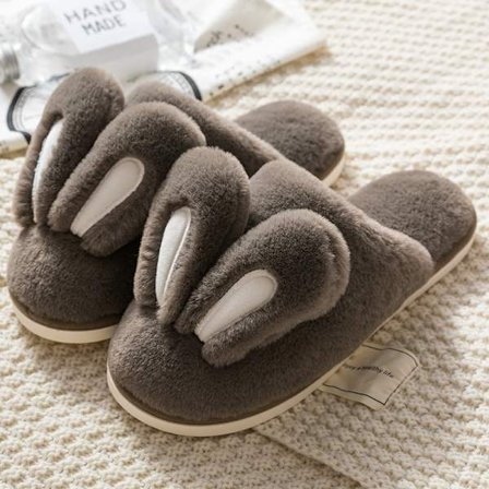 Mub- Fuzzy Soft House Slipper Plys Pels Varme Hyggelige Fluffy Hjemmesko Komfortable Vinter Indendørs Udendørs Søde Tøfler