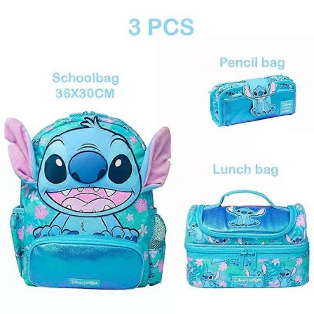 skoletaske Australien Smiggle skoletasker Stitch rygsæk madkasse vandflaske studerende gave skal købes individuelt