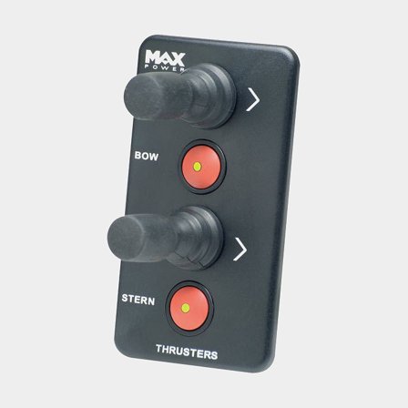 Joystick para propulsor de proa Max Power, joystick, 12/24 V, preto (duplo)