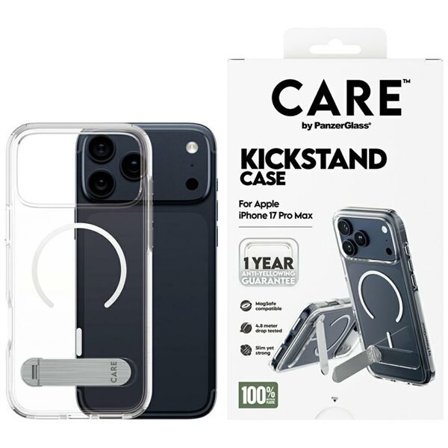 CARE by PanzerGlass Funksjonsveske med kickstand MagSafe for iPhone 17 Pro Max - Klar