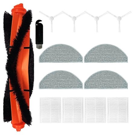 Til Xiaomi E10 Robotstøvsuger Hovedsidebørste HEPA-filter Mop Klud Rags Tilbehør Reservedele P