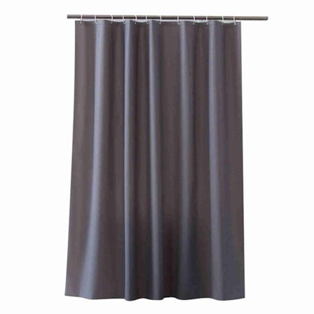 Mørkegråt vandtæt bruseforhæng 240x180cm dekorativt hængende skillevæg stof