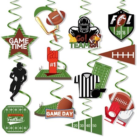 2024 Super Bowl Fodbold Spiral Vedhæng Amerikansk Sportsfest Scene