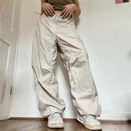 Kvinnor Casual Joggers Byxor Låg Midja Dragsko Vid L