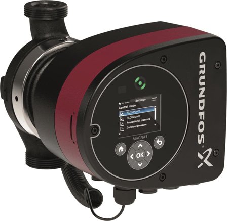 Grundfos MAGNA3 32-100 N 180 Tappvarmvattenpump 2 tum, DN 32, 180 W, 1.47 A, Vatten