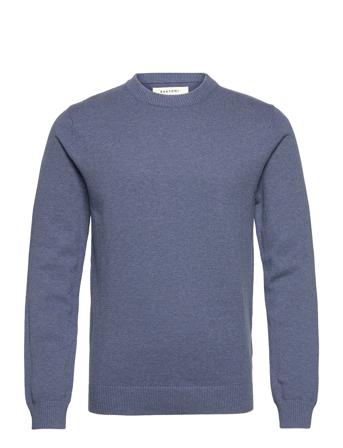 Jonas L/S Crew Neck Knit Blue Bertoni