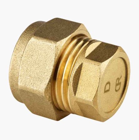 Klämringskoppling med ändplugg 22 mm