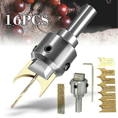 Mønster Træperle Maker Perler Bor Bit Fræsningssæt Værktøjssæt Ny