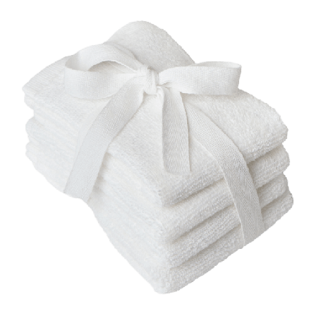 Åhléns Home Ansiktshandduk STELLA, 4-pack Badrumstextilier Vit ONESIZE