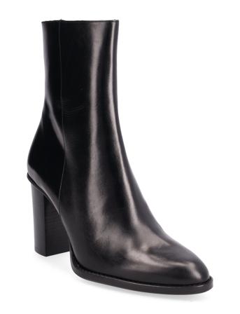 Booties Shoes Boots Ankle Boots Ankle Boot - Heel Svart Billi Bi