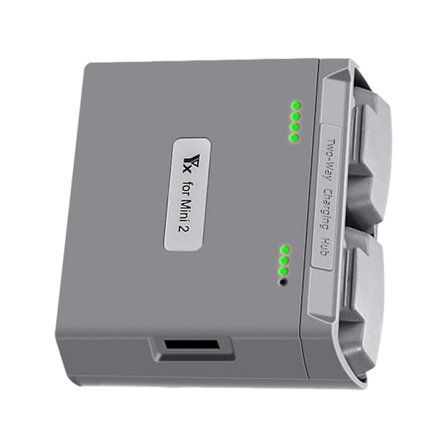 Fit Dji Mini 2/ Mavic Mini Se -akkulaturi 2-tie USB-lataushubin laturi(Harmaa)
